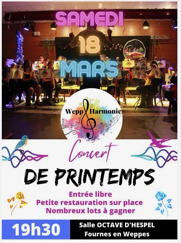 affiche concert printemps 2023