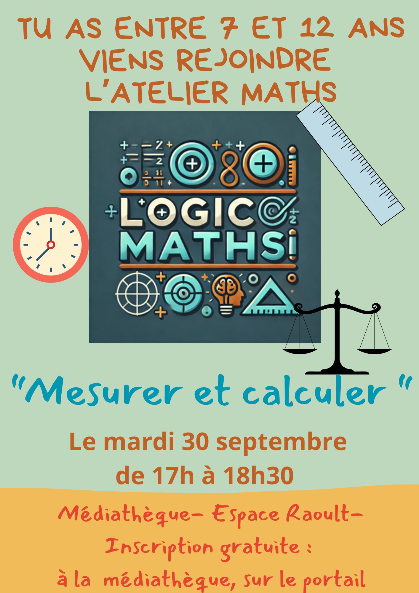 mesurer et calculer flyer